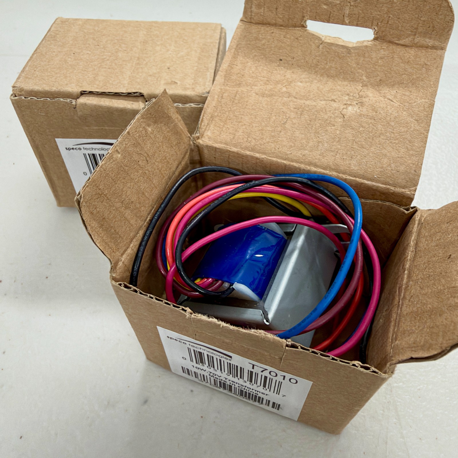 Speco T7010 (lot of 2) 70V 10W 8 Ohm Speaker Line Transformers NEW