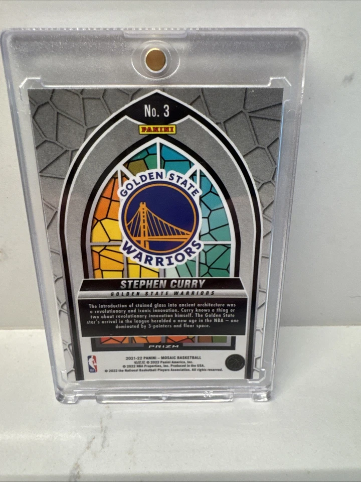 2021-22 Panini Mosaic Stephen Curry Stained Glass - Image 2 of 2