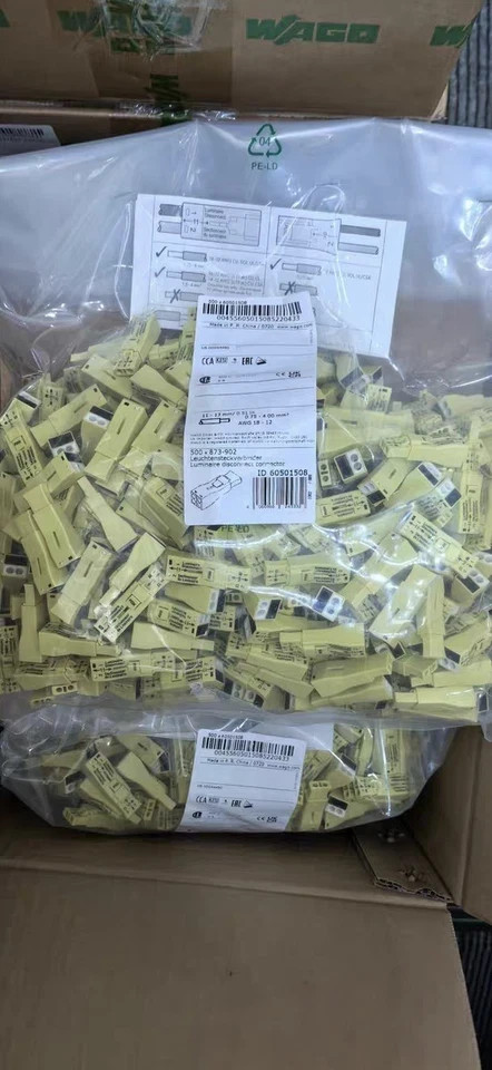 500 pcs WAGO 873-902 Luminaire Lumi-Nuts Disconnect Connector Lot of 500