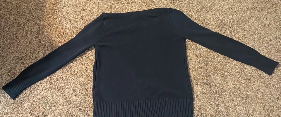 Girls Cat And Jack Navy Blue School Uniform Sweater Size 10/12 - Image 2 of 3