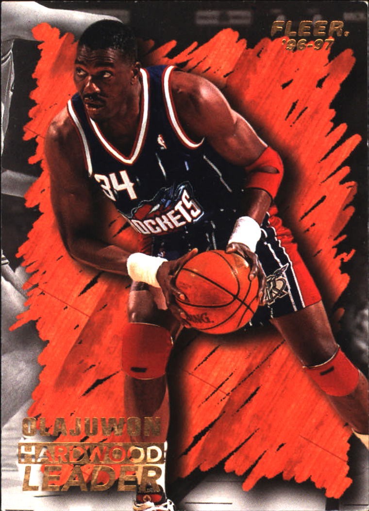 Hakeem Olajuwon #129 Basketball Cards 1996 Fleer trading card — raw and PSA graded price guide
