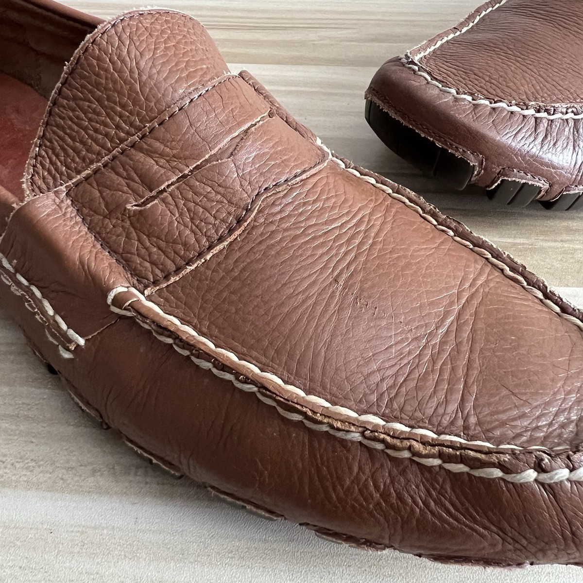 POLO RALPH LAUREN MENS DRIVERS DARK BROWN 10D Ralph Lauren Loafer Leather Upper Casual Shoes for Men for  main image 4