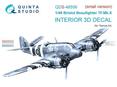 QTSQDS48556 1:48 Quinta Studio 3D Decal - Beaufighter TF.Mk.X (TAM kit) Small