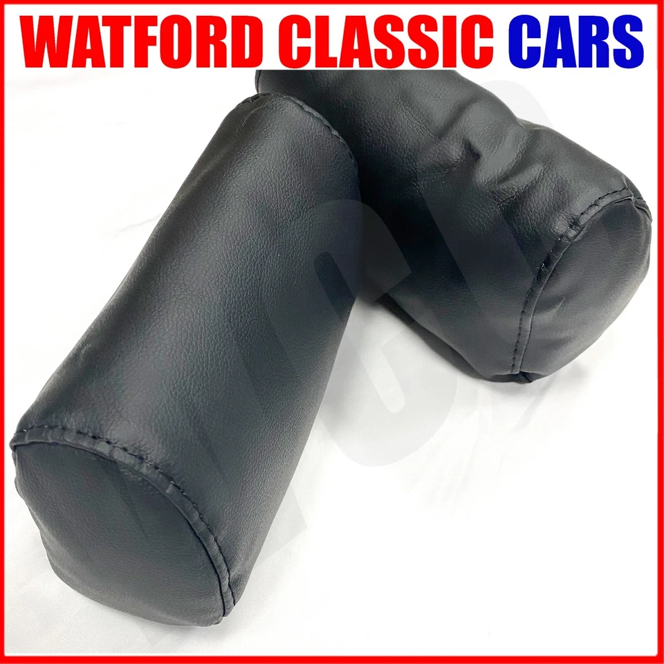 Чехлы на сиденья Triumph Spitfire и GT6 1 пара черный/красный винил с чехлами на подголовник - Изображение 4 из 4