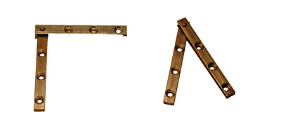 Zapfenband Set 2 Stück, für eine Tür in Eisen, 80 mm lang