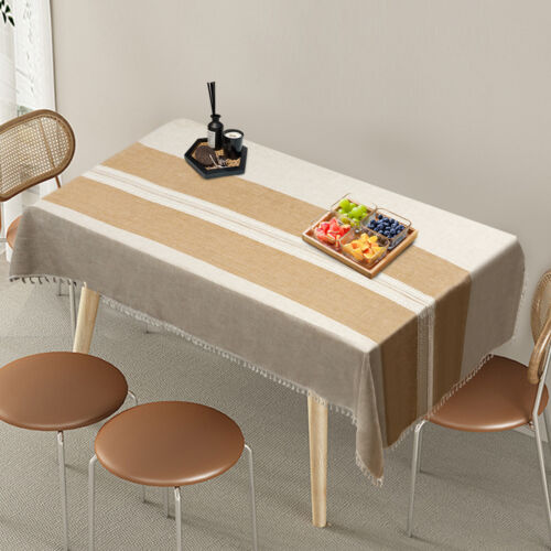 Rectangle?Table?Cloths Rustic?Tablecloth Table?Cover Waterproof 140*300cm USA