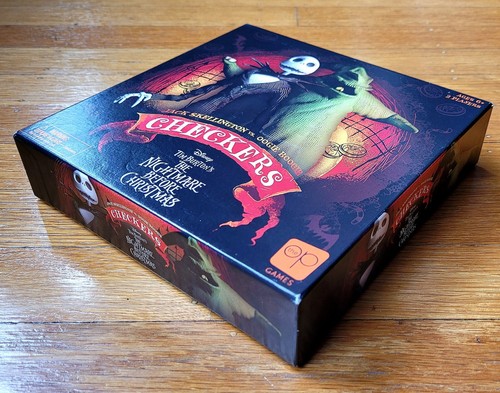 Nightmare Before Christmas Jack vs Oogie Boogie Checkers Board Game - Picture 3 of 7