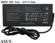 Genuine 280W 20V 14A Power Supply Charger Asus ADP-280BB B 6.0 3.7mm Adapter