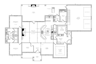 House Plans DWG's - 3 Bdrm / 2 1/2 Bath - #2309