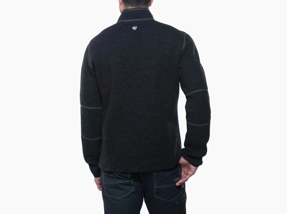 KÜHL Men's THOR™ 1/4 Zip Pullover - Gotham, Large, Warm Wool-Blend Fleece - Image 3 of 4