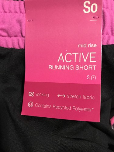 Girl’s SO ACTIVE Midrise Stretch Soft Running Short Shorts Size Small (7) NWT - Picture 4 of 4