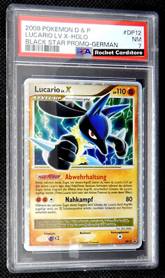 Pokemon Lucario Lv. X Holo Deutsch Promo DP 12 Diamond & Pearl PSA