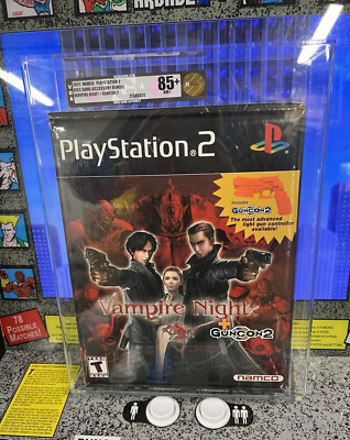 2001 Playstation 2 PS2 Vampire Night Guncon 2 Big Box Bundle VGA 85+ NM+ Sealed
