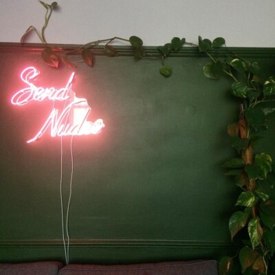 Send Nudes Neon Sign Lamp Light Acrylic 20''x19'' Nightlight With Dimmer VH