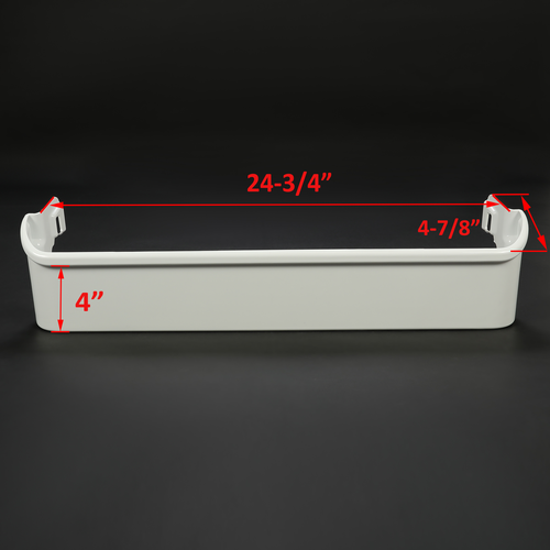 New White Bottom Door Bin Compatible with Frigidaire Refrigerator #240338101 ABS - Picture 2 of 12