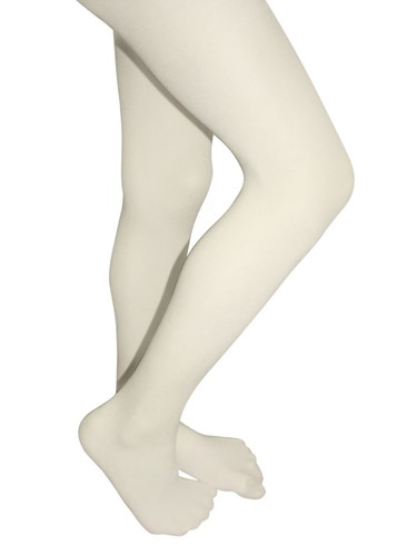 Lycra Opaque Tights Ivory Cream 
