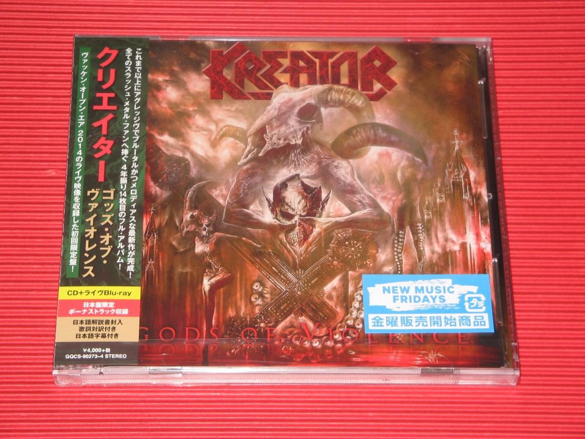 5ET 2017 Kreator Gods of Violence with Bonus Track JAPAN CD + BLU 