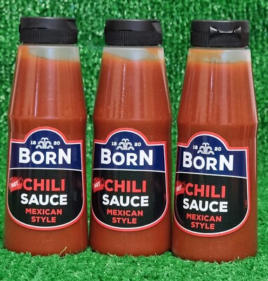 (15 /L) 3x Born Chili Sauce Mexican Style Hot 3x300ml Ostprodukt Versand 0 