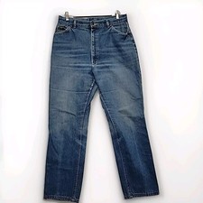 Vintage 80's USA made Lee Riders Jeans Womens 18 Blue High Rise Relaxed Straight