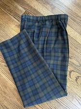 Vtg Pendleton Pants Womens Size 8 Armstrong Tartan Plaid 100 Wool Trouser EUC