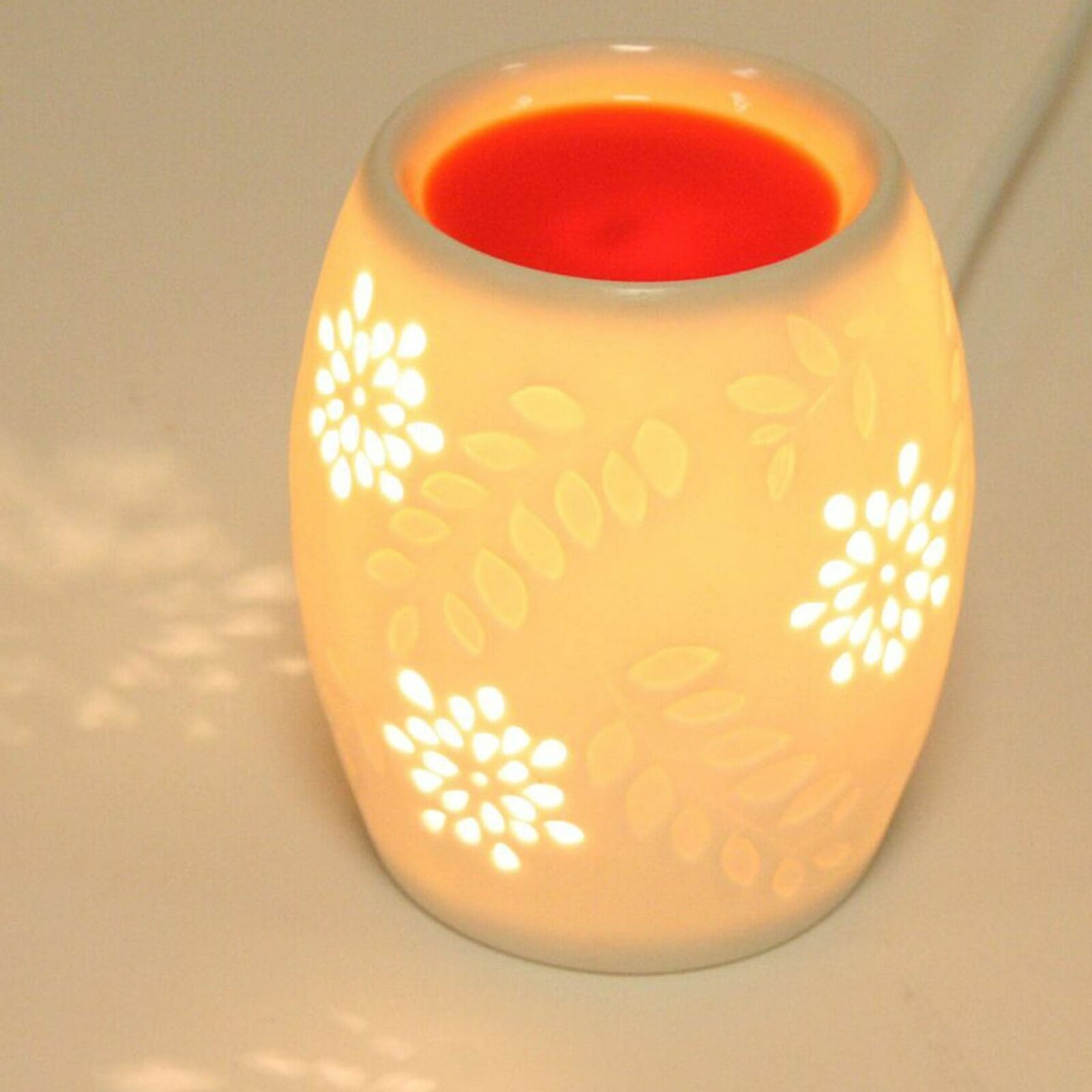 Village Candle White Electric Wax Melt Burner Candle Tart Aroma Ceramic