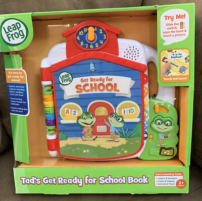 LEAP FROG TAD S GET READY FOR SCHOOL BOOK AGES 2+ LETTERS/NUMBERS/ANIMALS & MORE