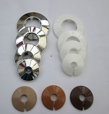 In 4 sizes ( Pack of 2) RADIATOR PIPE COVERS COLLARS (EXCUTION) CLIPS