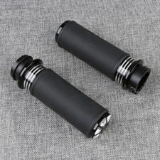 New Black 1 CNC Handlebar Hand Grips For Harl...