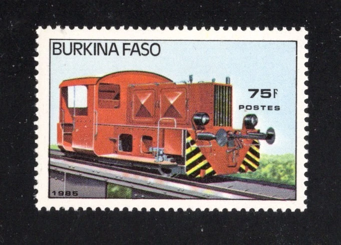 1985 BURKINA FASO ЛОКОМОТИВЫ НАБОР ИЗ 7 SC #732-738 MNH (F1318) - Изображение 3 из 4