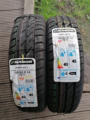 2x MABOR SPORT JET 3 SOMMERREIFEN 155/65 R14 75T