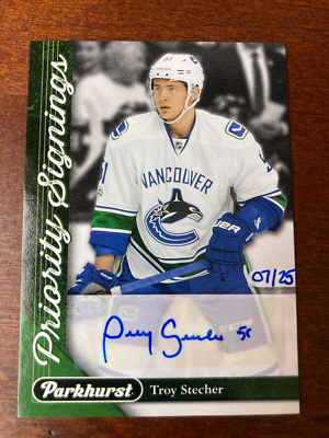 #ad 2017 18 Troy Stecher Auto Priority Signings Autograph 25 $69.99