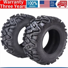 ⭐🔥Set of 2 ATV Tires 26x9.00-14 26x9-14 26x9x14 6 Ply Mud Trail Tires ATV UTV