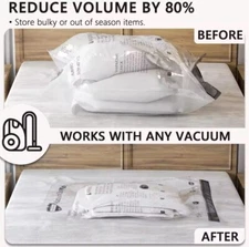 Vacuum Storage Bags, Space Saver Bags 8PCS (2S-2M-2L-2J)
