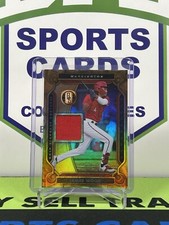 James Wood 2023 Panini Chronicles Gold Standard Baseball Gold Standard Swatches 
