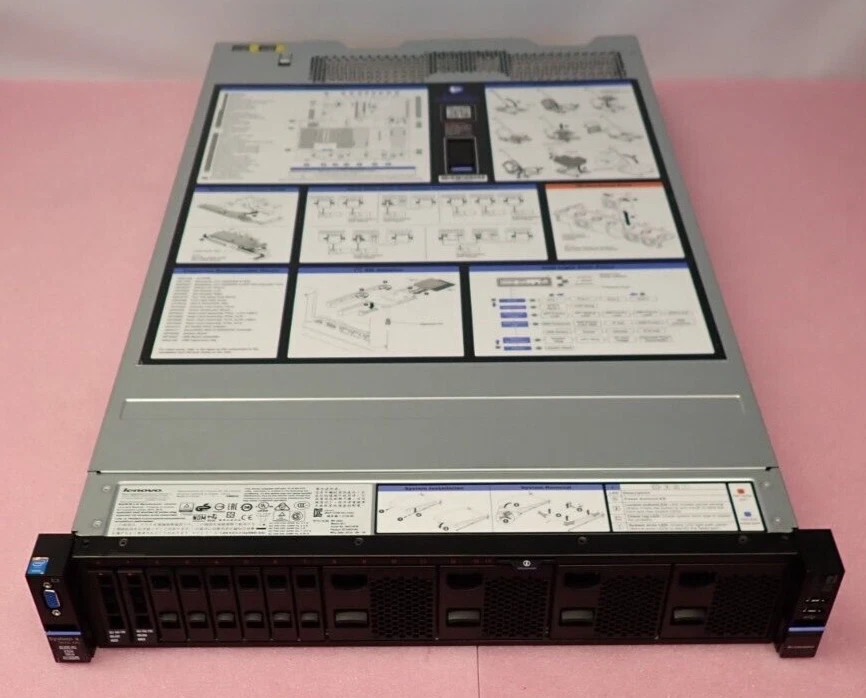 Lenovo x3650 M5 5462-AC1 2x 8C E5-2640v3 64GB RAM 2x 600GB HDD 8-Bay 2U Server - Image 3 of 4