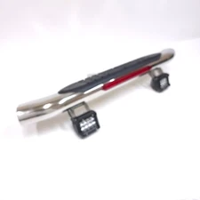 For 2" Receiver Curved Brake Spot Lights LED Chrome Tow Hitch Step Bar Guard 36"