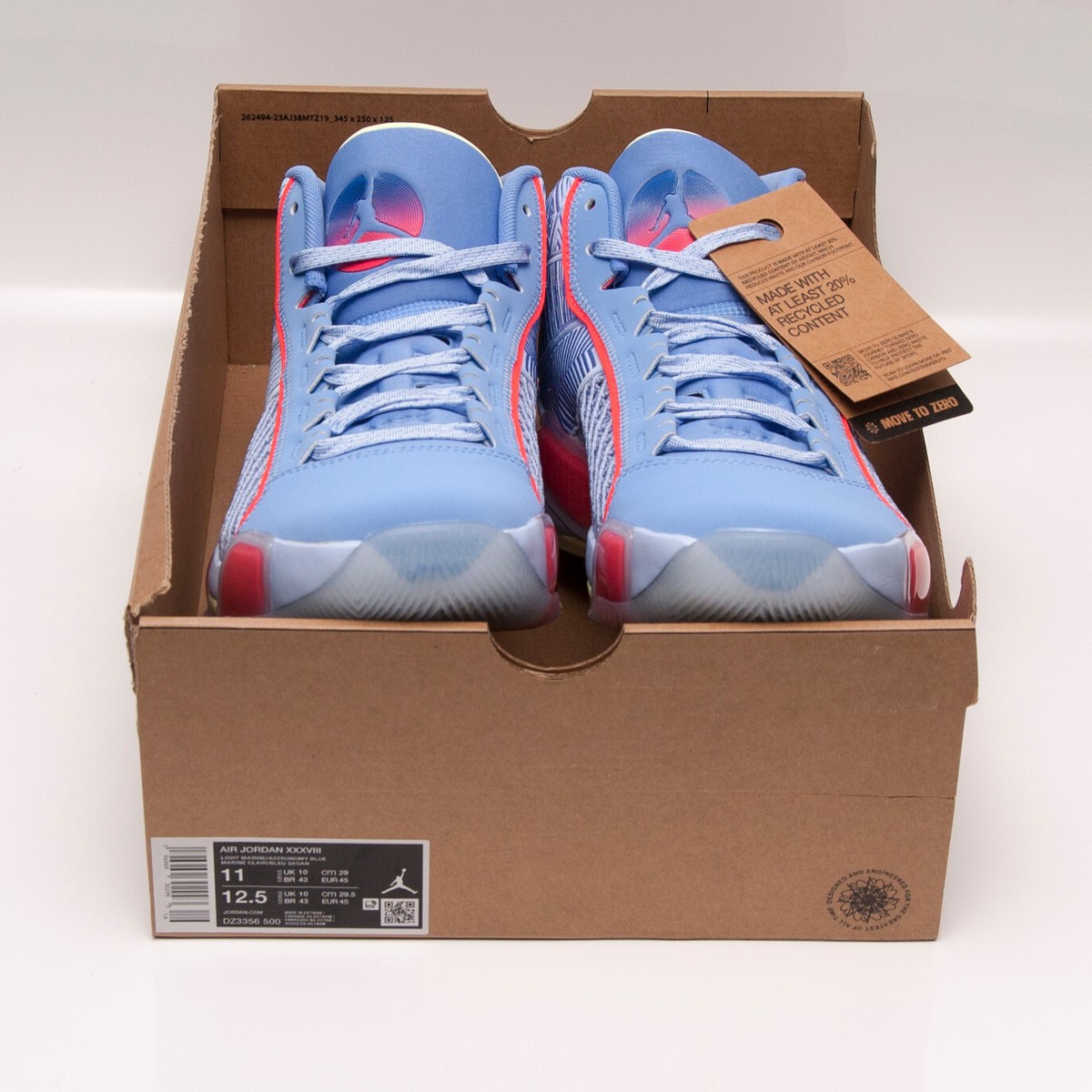 スニーカー Nike Air Jordan 38 Fadeaway \"Light Marine\" DZ3356-500 Air Jordan 38 