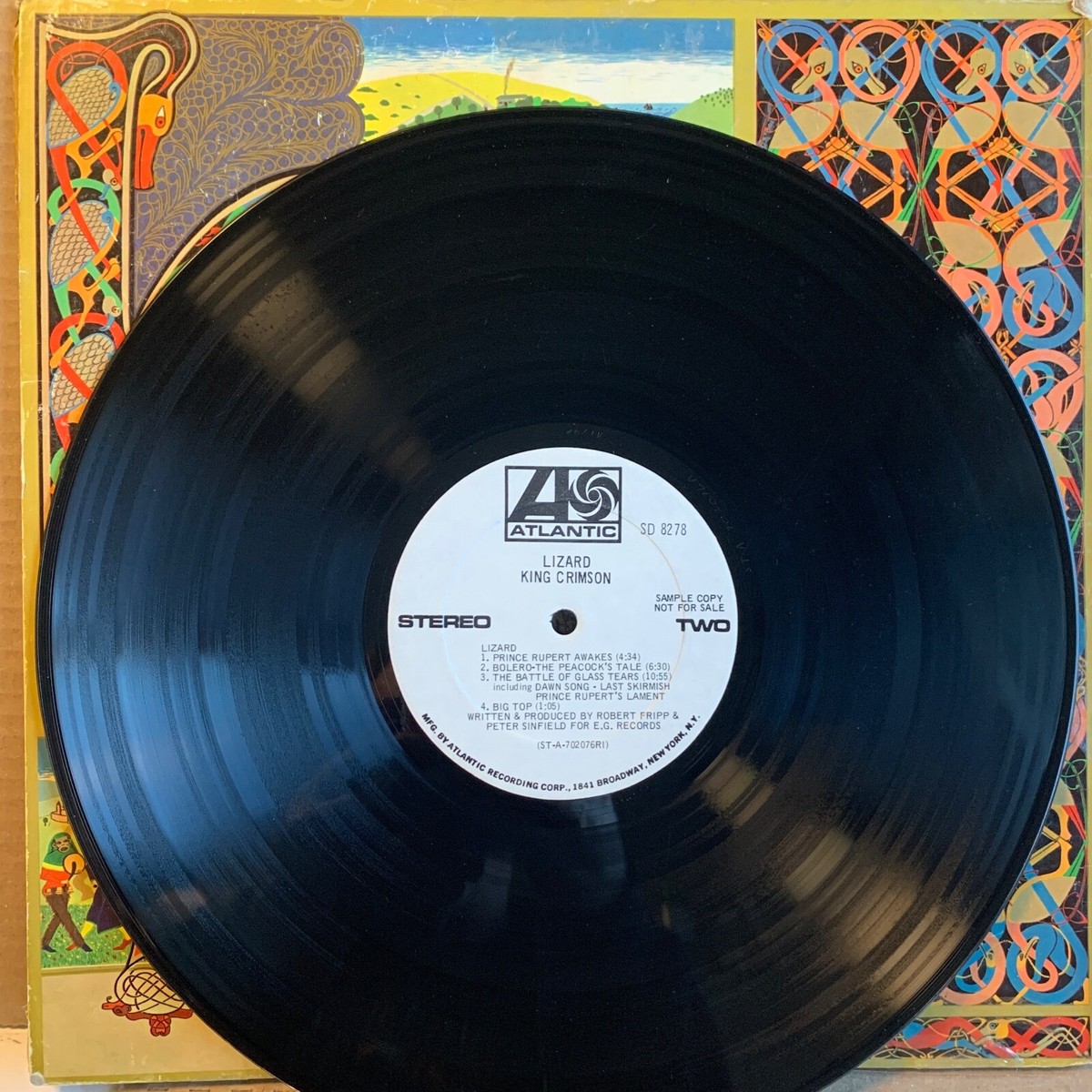 King Crimson - PROMO - Lizard - 1st issue SD 8278 RI pressing in