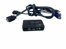 StarTech Two-Port USB Micro KVM Switch Kit w/ Audio & Cables (M/N: SV211KUSB)
