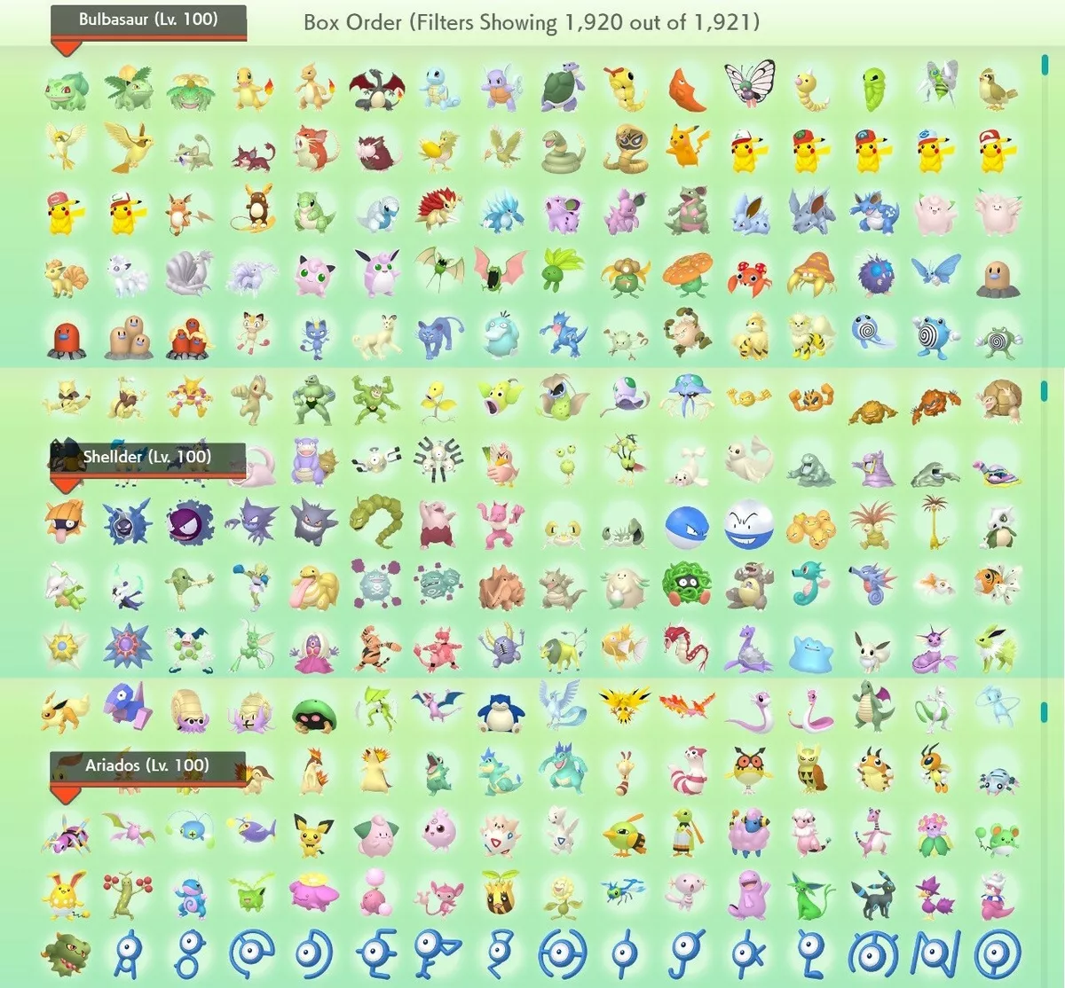 All 60 Shiny Legendary Pokemon / 6IV Pokemon / Shiny Pokemon / Pokemon Home  Premium