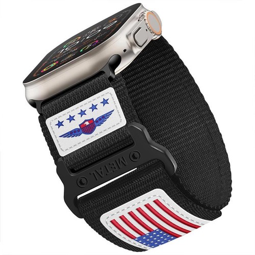 Bracelet nylon pour montre Ultra 2 bracelet 49mm 45mm 44mm I-watch série 9 Se - Photo 2/11