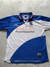Karlsruher SC - official Diadora 1999/00 vintage home football jersey soccer kit