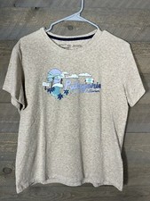 Patagonia Shirt Youth Large Gray Short Sleeve Graphic Organic Cotton