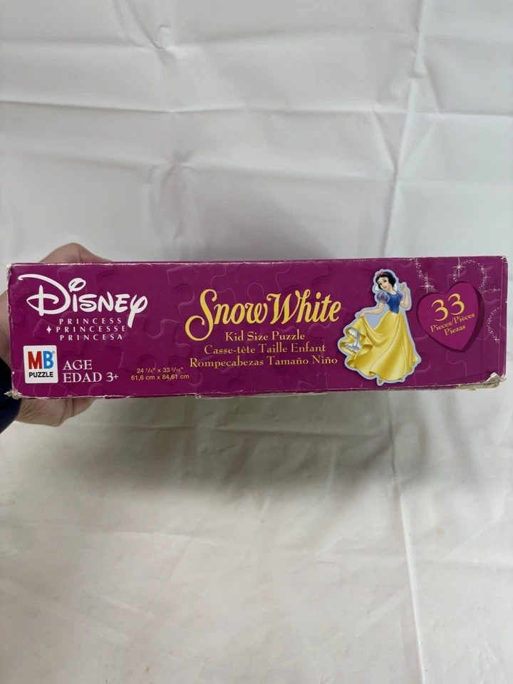 ¡COMPLETO! Rompecabezas de piso tamaño natural/niño Blancanieves princesa Disney 33 piezas Jumbo Foto 2 de 4