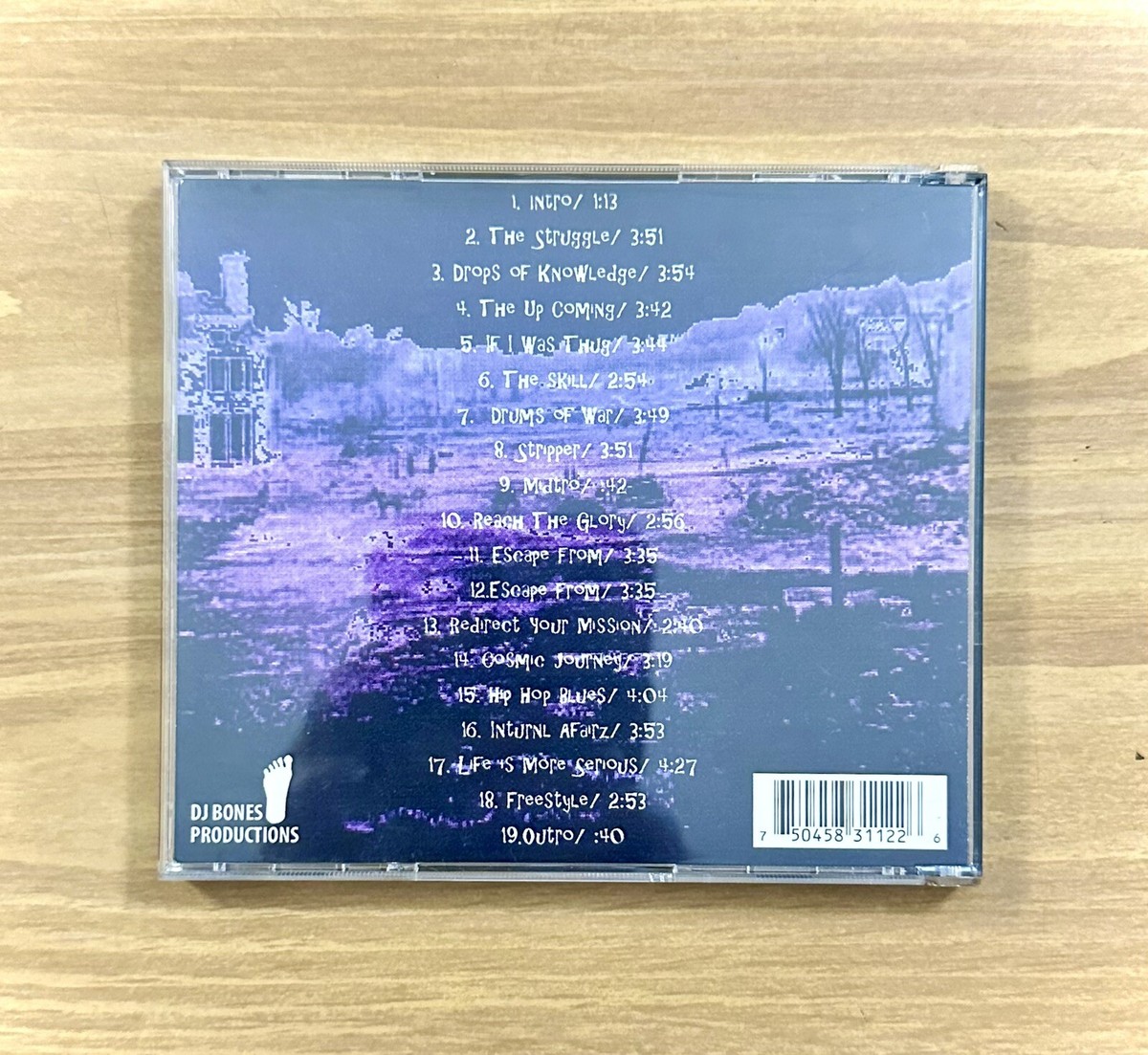 CD ~ DJ Bones ~ The Struggle ~ P.A. ~ 19 Tracks ~ 2006 ~ !L