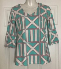 MAHI GOLD Teal & White small MADE IN USA