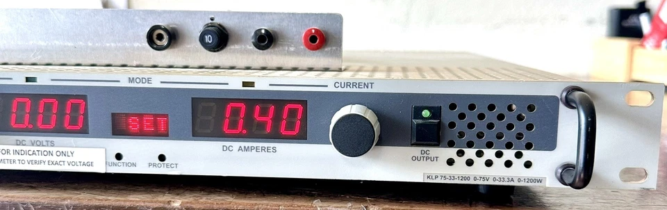 Fuente de alimentación programable montaje en rack KEPCO serie KLP 75-33-1200 75V 33.3A 1200W Foto 2 de 4