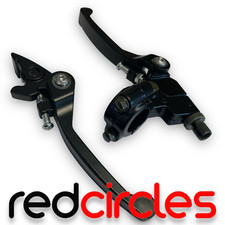 SET LEVA FRIZIONE E FRENO PIT BIKE PIEGHEVOLE NERA 50cc 110cc 125cc PITBIKE