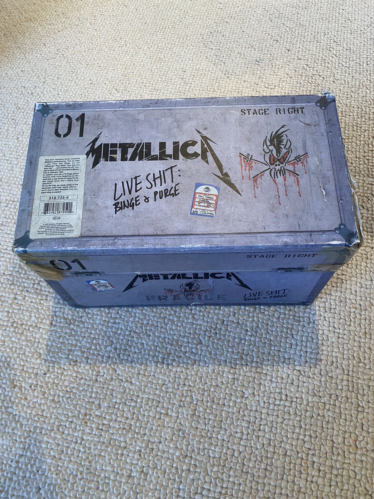 Metallica Live Shit Binge & Purge - Complete Box Set - 3x CDs & 3x VHS