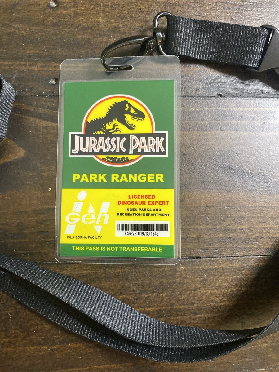 Jurassic Park World Dinosaur Ranger ID Badge Name Tag Card Costume Cosplay Prop | eBay jurassic-park-world-dinosaur-ranger-id-badge-name-tag-card-costume-cosplay-prop-ebay